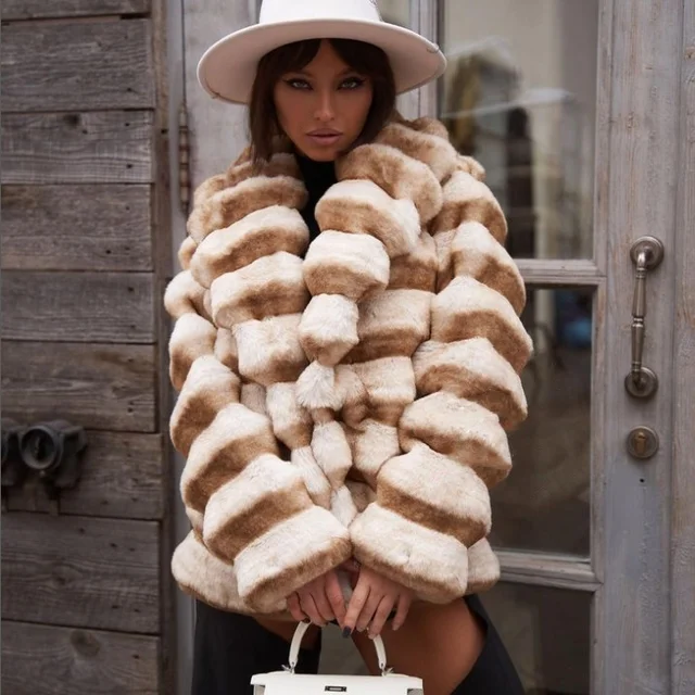 Chinchilla Faux Fluffy Waist Jacket