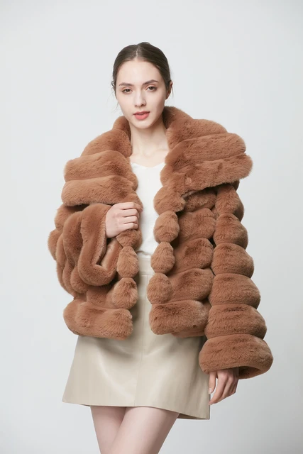 Chinchilla Faux Fluffy Waist Jacket