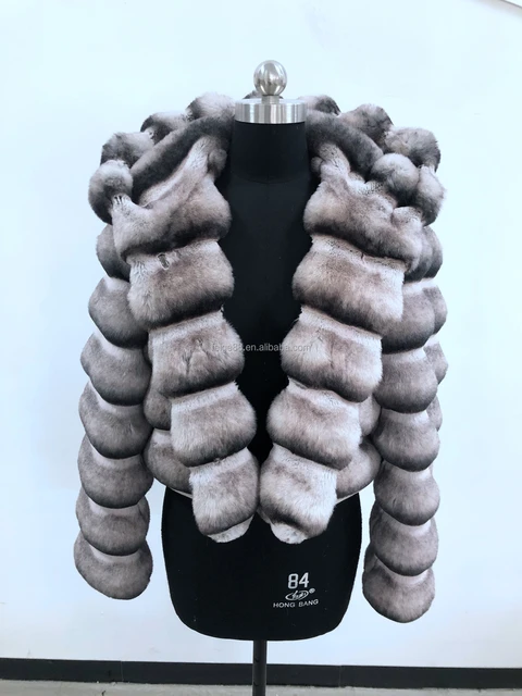 Chinchilla Crop Fluffy Faux Jacket (Ready to Ship)