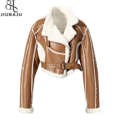 Shearling Crop Coat