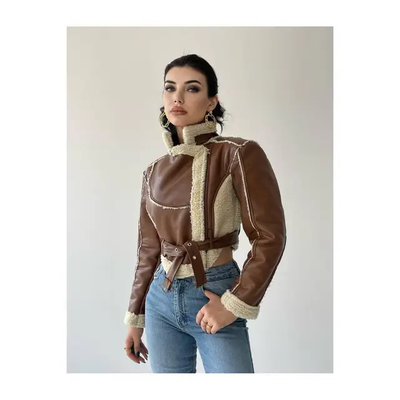 Shearling Crop Coat