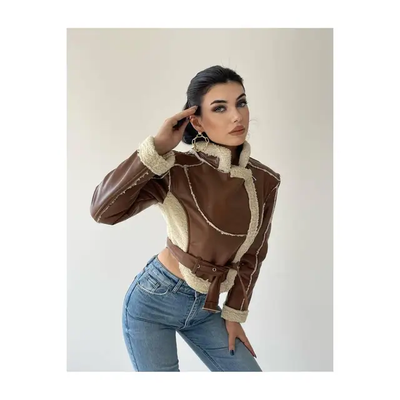 Shearling Crop Coat