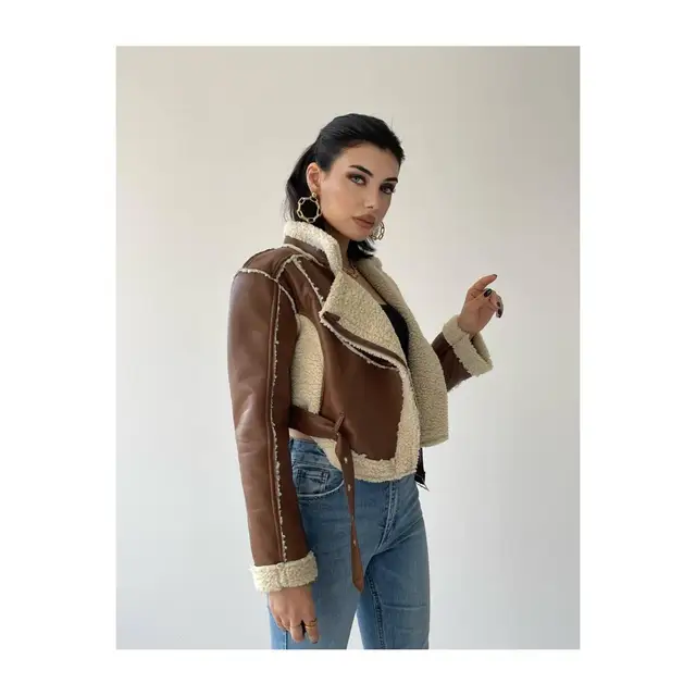 Shearling Crop Coat