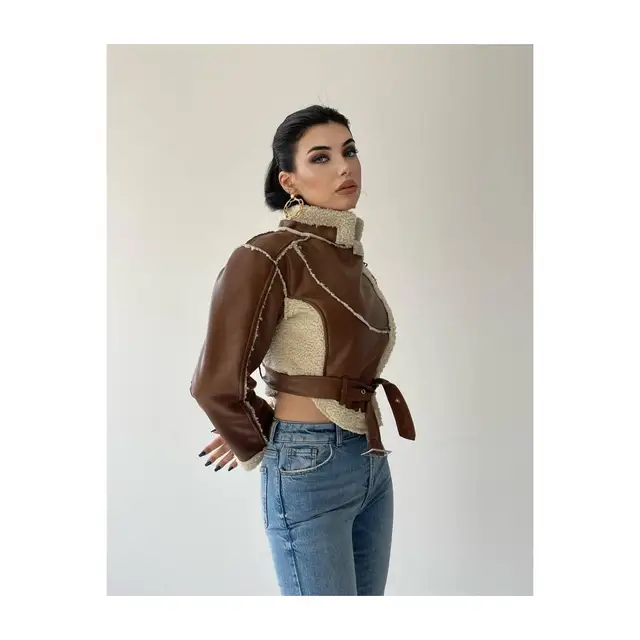 Shearling Crop Coat