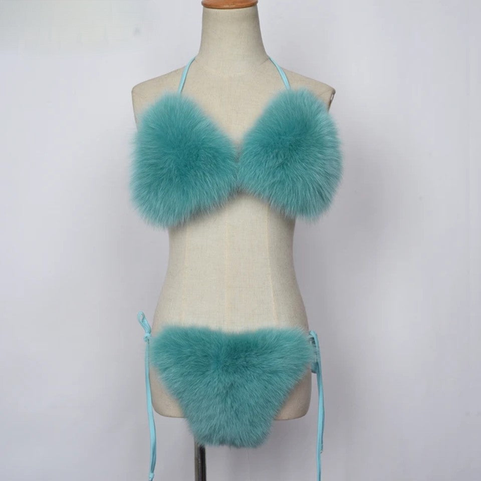 Multi Wear Fur Bikini (Ready to Ship)