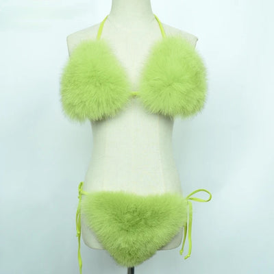 Multi Wear Fur Bikini (Ready to Ship)