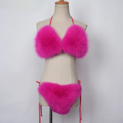 Multi Wear Fur Bikini (Ready to Ship)