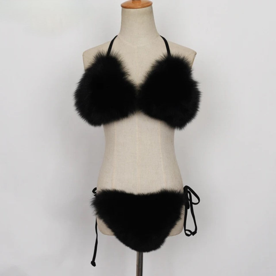 Multi Wear Fur Bikini (Ready to Ship)