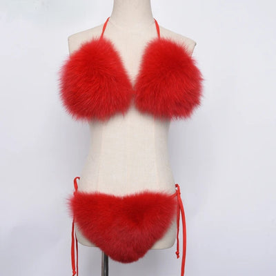 Multi Wear Fur Bikini (Ready to Ship)