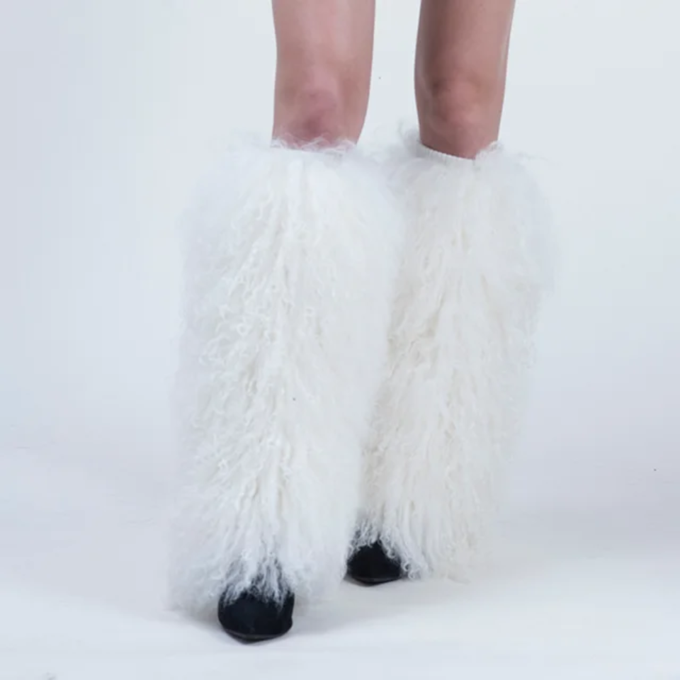 Mongolian Fur Leg Warmers