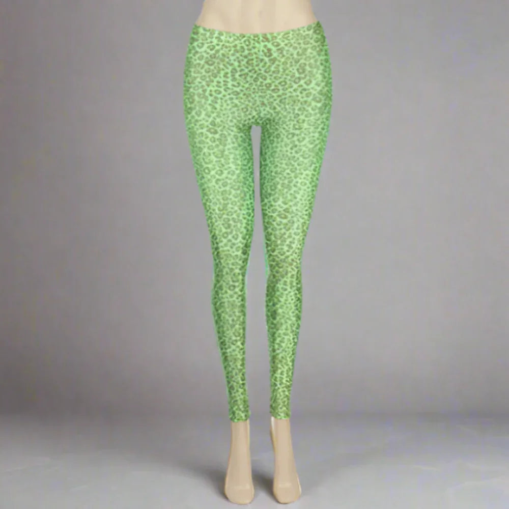Leopaord Shiny Leggings- Prima Dons and Donnas