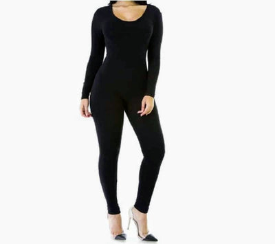 Scoop Back Long Sleeve Bodysuit catsuit