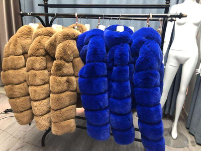 Crop Fluffy Faux Fur Jacket - Prima Dons & Donnas
