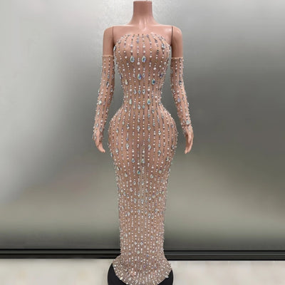 Rhinestone Maxi Dress 2