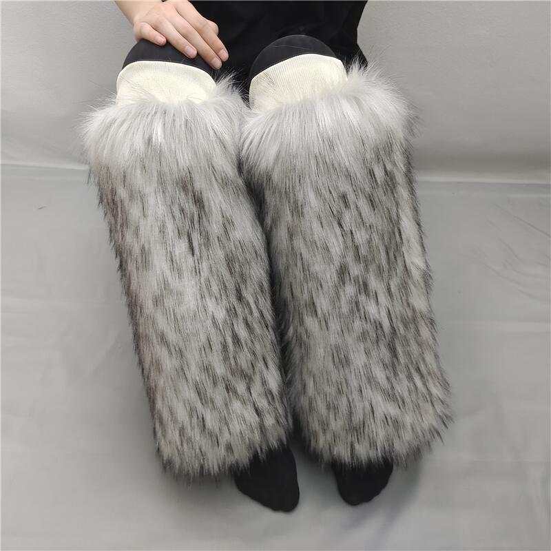 Faux Fur Leg Warmers 2