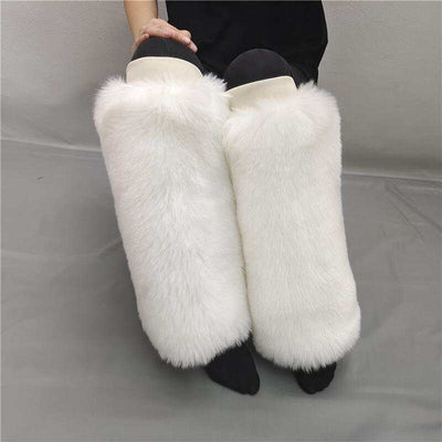 Faux Fur Leg Warmers 2