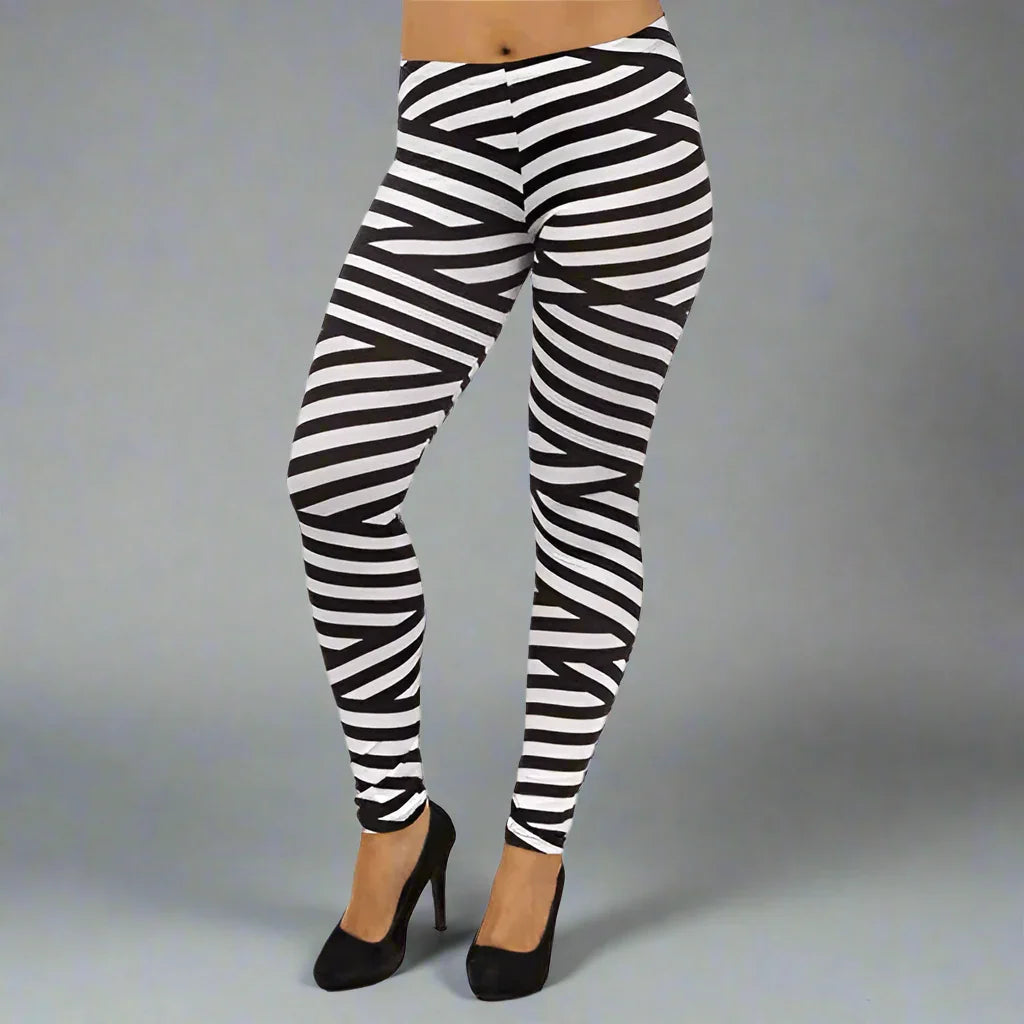 Stripe Leggings- Prima Dons and Donnas