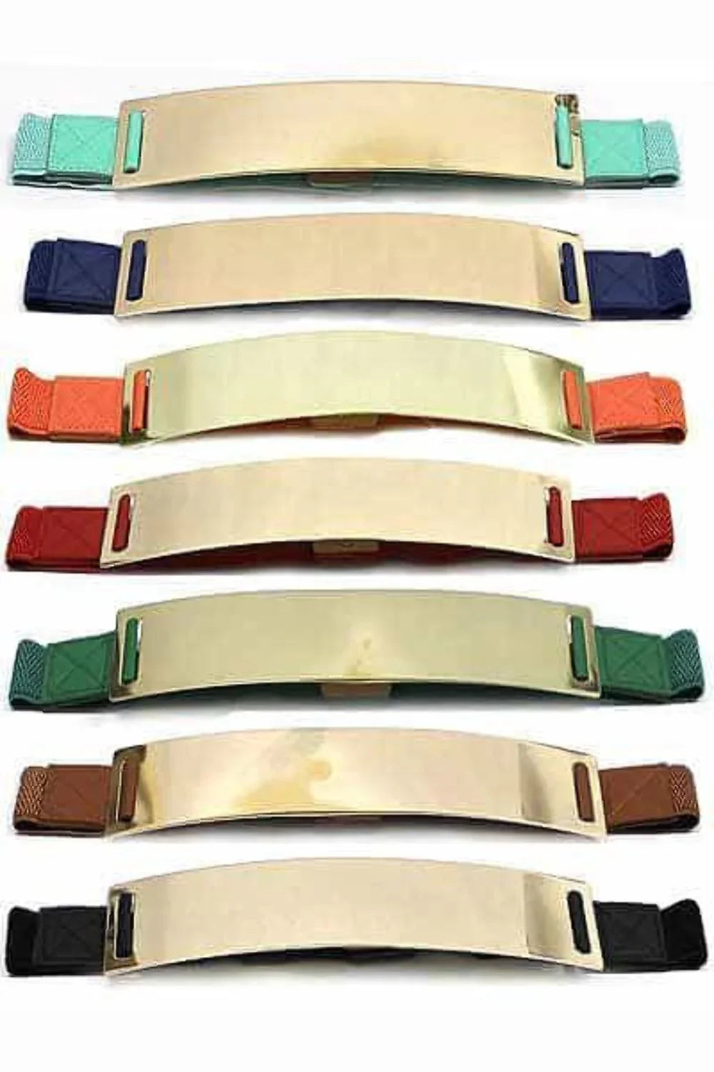 Colored Half Metal Wide Belt- Prima Dons and Donnas