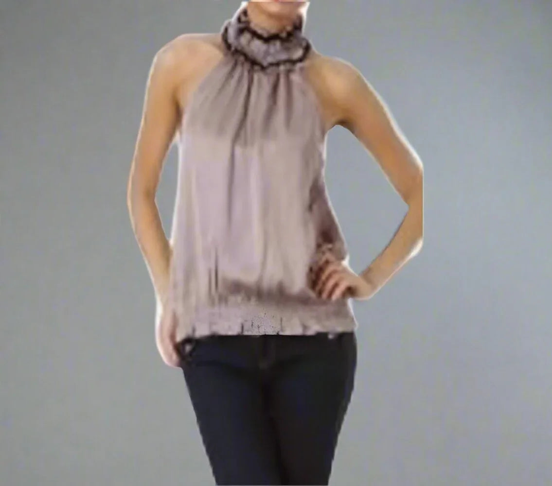 Ruffle Haulter Shirt- Prima Dons and Donnas