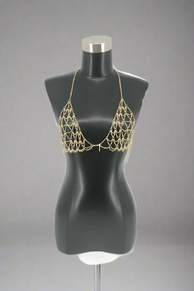 Diamond Metal Bra - Adjustable Fashion Bra With Unique Diamond Design