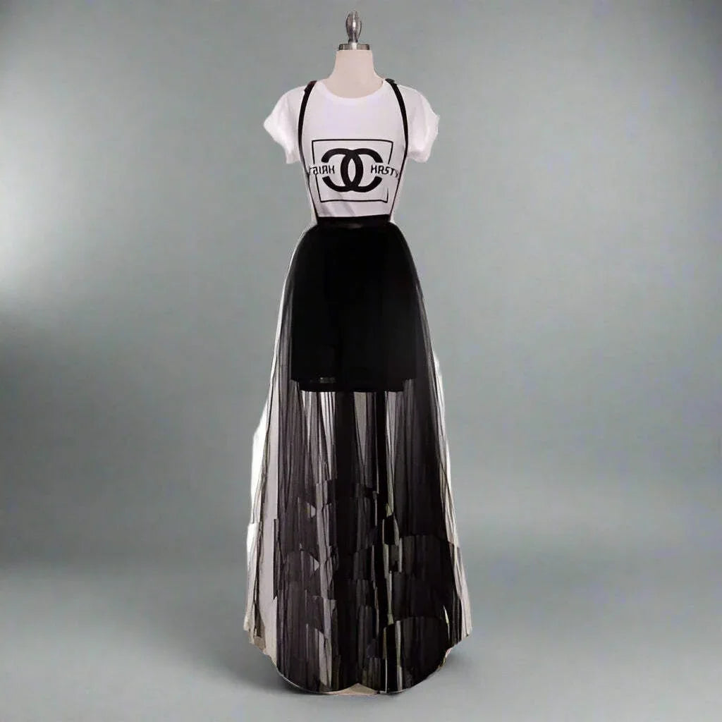 Tulle Skirt with Suspenders- Prima Dons and Donnas