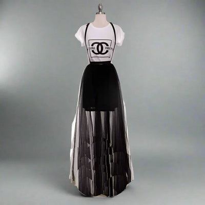 Tulle Skirt with Suspenders- Prima Dons and Donnas