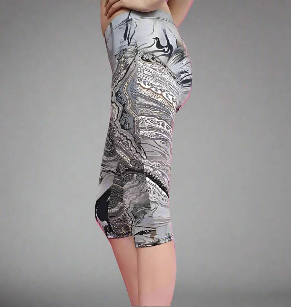 Subliminal Print Leggings- Prima Dons and Donnas