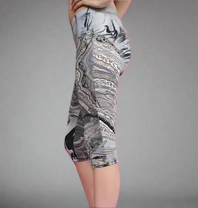 Subliminal Print Leggings- Prima Dons and Donnas