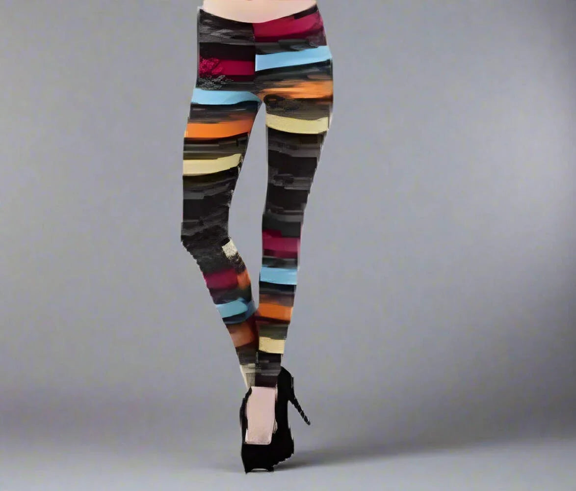Stripe Leggings- Prima Dons and Donnas