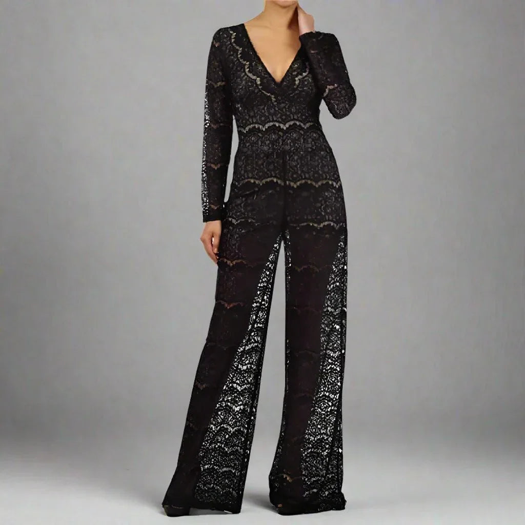 Cleopatra Design Lace Jumpsuit- Prima Dons and Donnas
