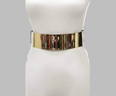 Plus Colored Half Metal Wide Belt- Prima Dons and Donnas