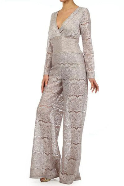 Cleopatra Design Lace Jumpsuit- Prima Dons and Donnas