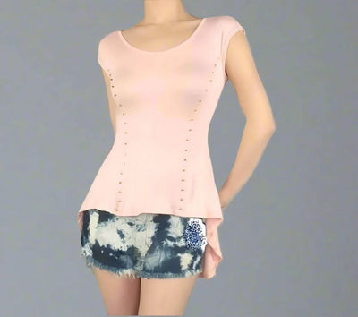 Studded High Low Top- Prima Dons and Donnas