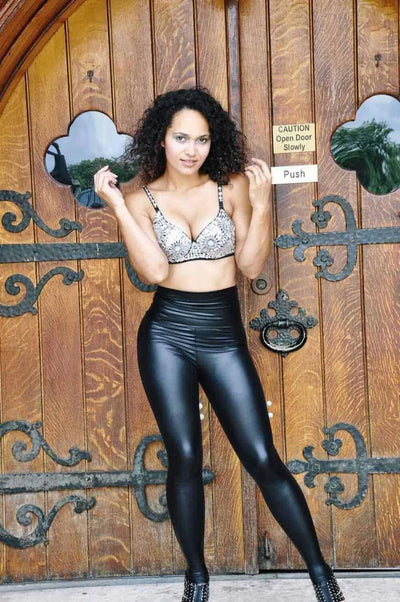 Lame Metallic High Waist Leggings- Prima Dons and Donnas