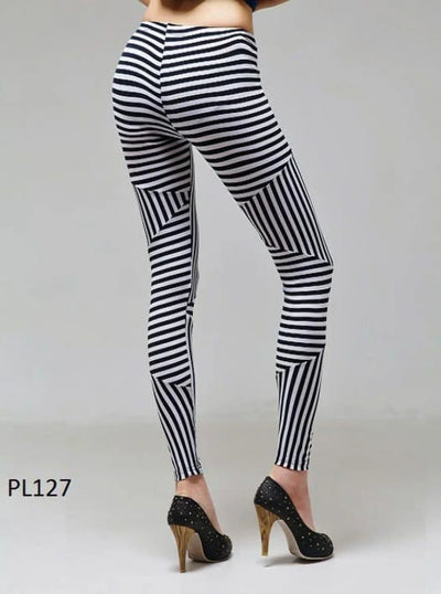 Striped Leggings- Prima Dons and Donnas