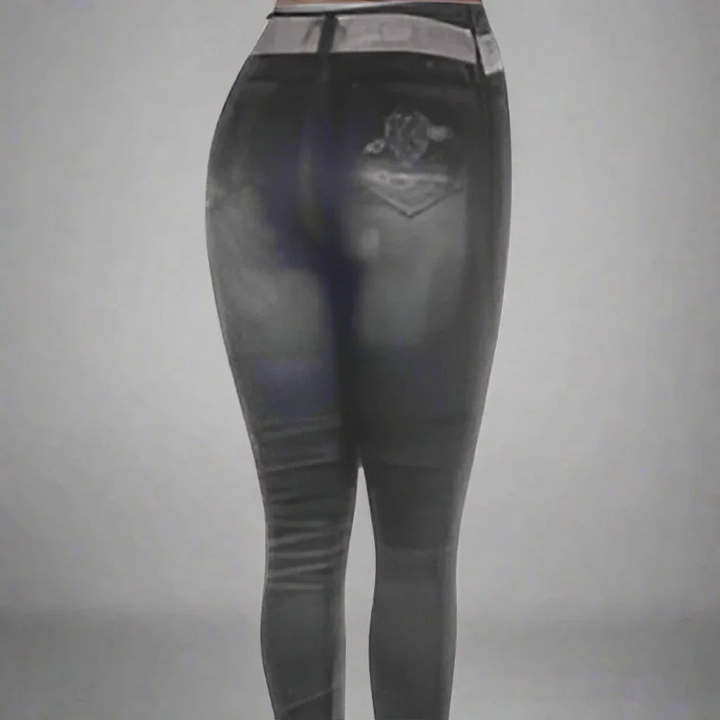 Denim looking tights leggings