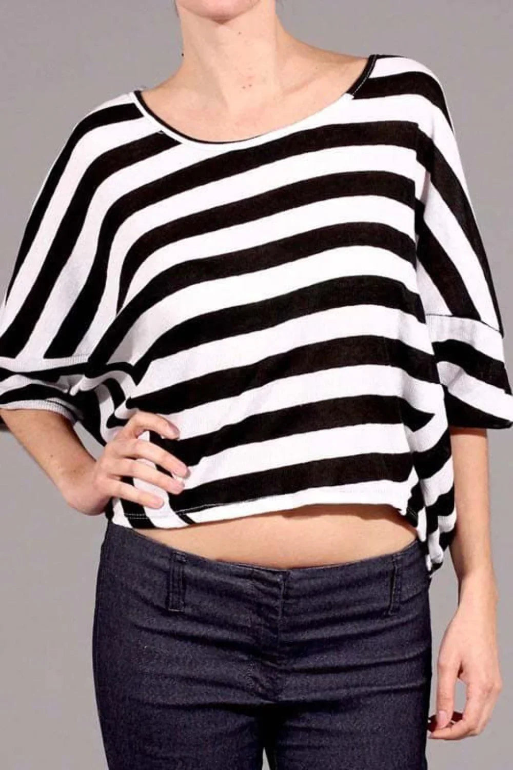 Striped Crop Top- Prima Dons and Donnas