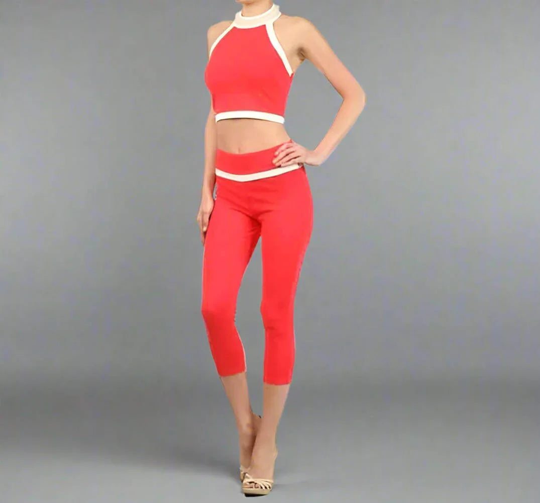 Cropa Pants Set- Prima Dons and Donnas