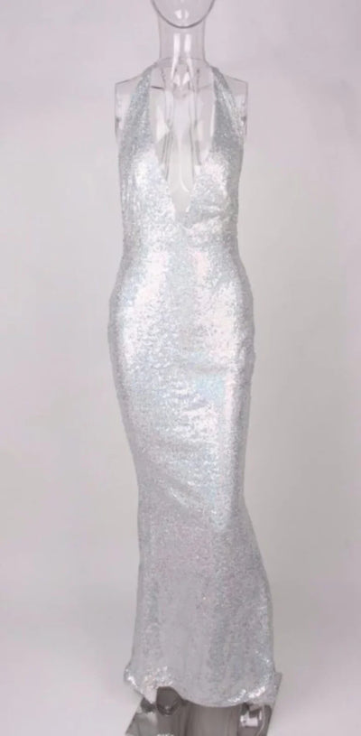 Zara Sequin Maxi Gown- Prima Dons and Donnas