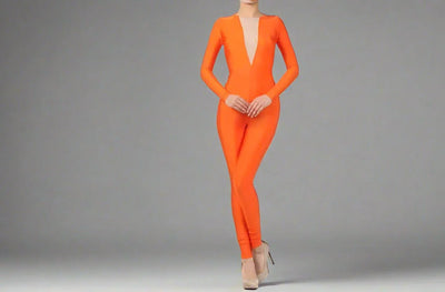 Neon Color Mesh Front jumpsuit catsuit- Prima Dons and Donnas