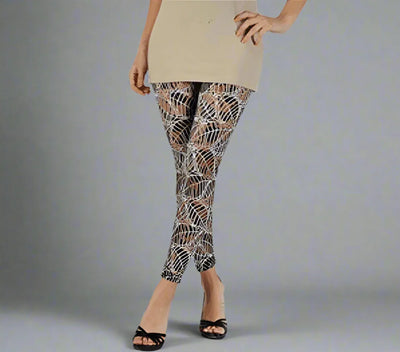 Block black and white leggings- Prima Dons and Donnas