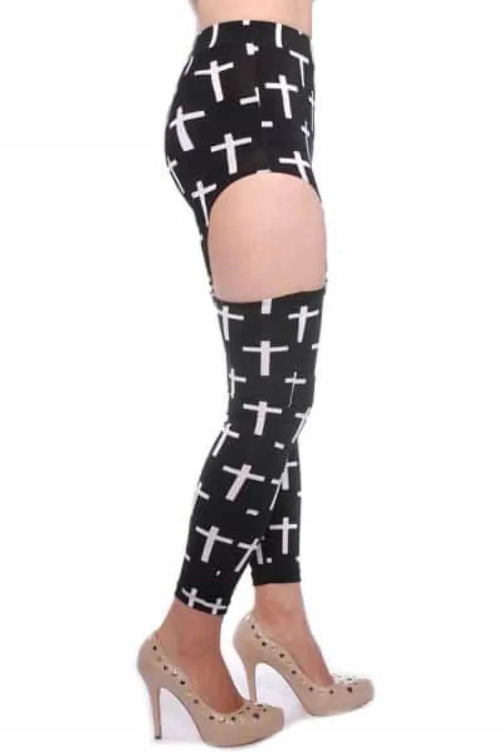 Crosses clip leggings- Prima Dons and Donnas