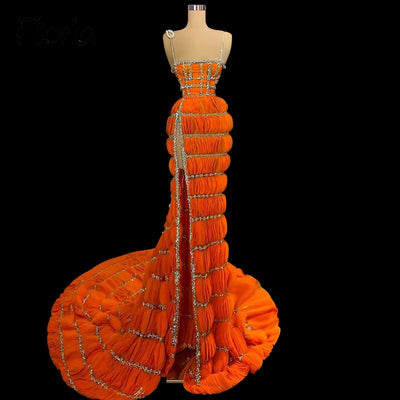 Puffer Crystal Maxi Dress