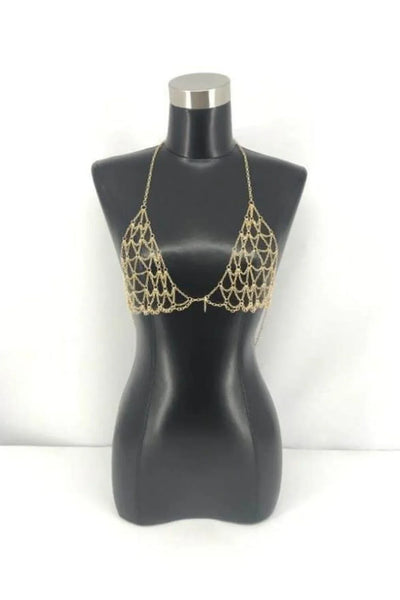 Diamond Metal Bra - Adjustable Fashion Bra With Unique Diamond Design