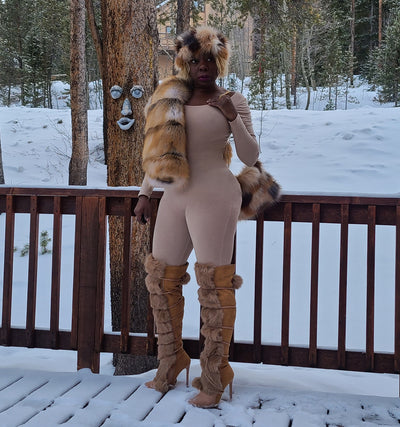 Knee High Fur Boots