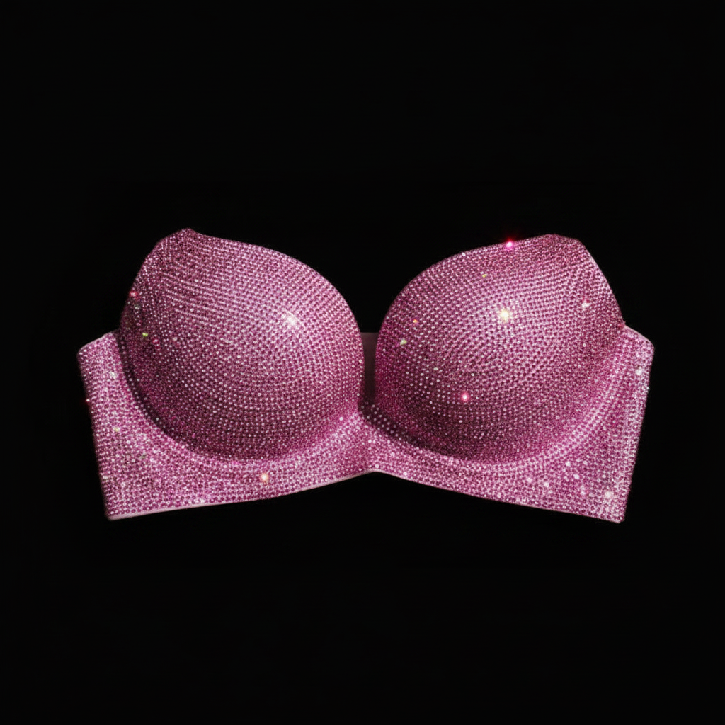 Custom Rhinestone Bra - Prima Dons Plus Size Swimwear – Prima Dons & Donnas