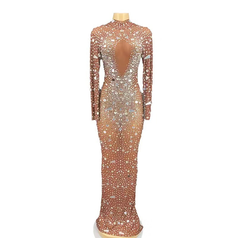Nikki Crystal and Mirror Dress (Ready to Ship)