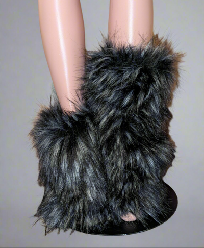 Faux Fur Leg Warmers 2