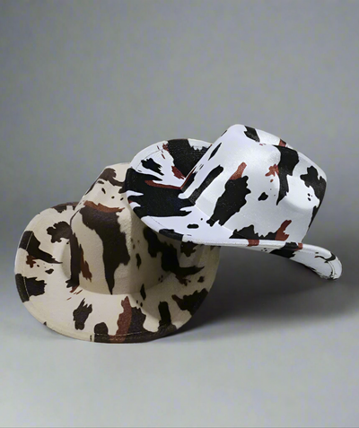 Cow Print Country Cowboy Hat