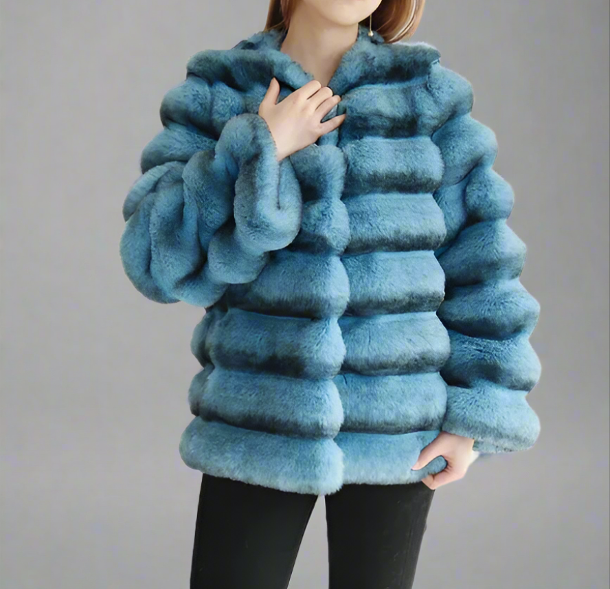 Chinchilla Crop Fluffy Faux Jacket